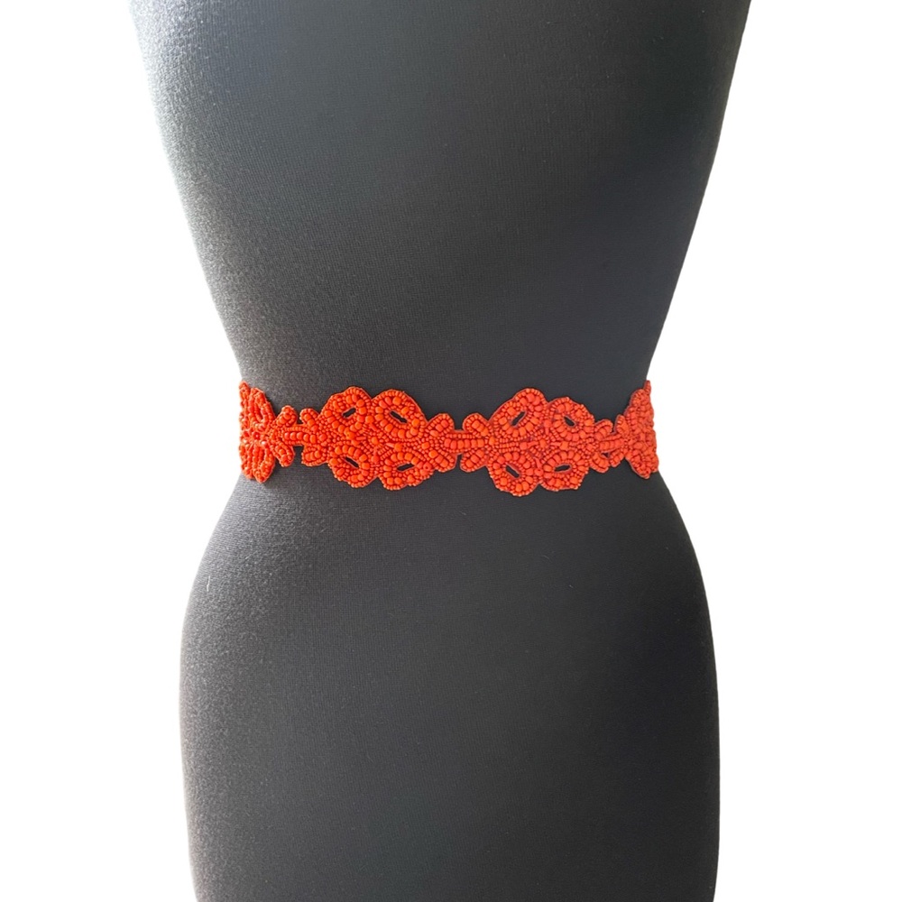 NWT Anthropologie Bohemian Beaded Stretch Belt